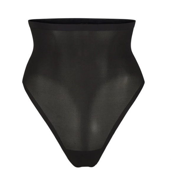SKIMS Other - SHEER SCULPT HIGH WAISTED THONG ONYX